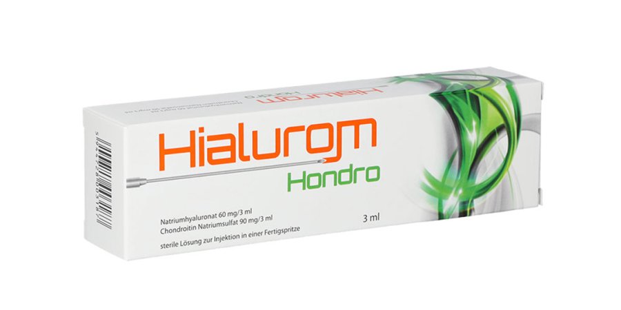 Seitenansicht Hialurom Hondro Verpackung